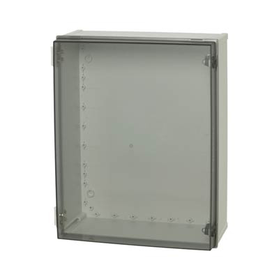 Fibox UL CAB PC 504020 T3B Polycarbonate Electronic Enclosure w/Clear Cover