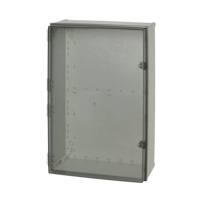 Fibox UL CAB PC 604022 T3B Polycarbonate Electronic Enclosure w/Clear Cover