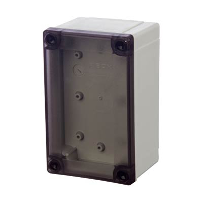 Fibox UL PC 100/75 HT Polycarbonate Electrical Enclosure w/Clear Cover