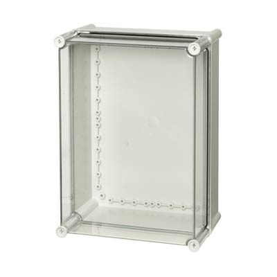 Fibox UL PC 3828 13 T Polycarbonate Electronic Enclosure w/Clear Cover