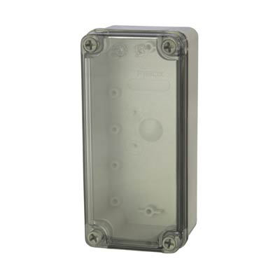 Fibox UL PC D 65 T Polycarbonate Electronic Enclosure w/Clear Cover
