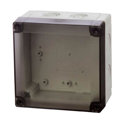 Fibox UL PCM 125/75 T Polycarbonate Electrical Enclosure w/Clear Cover