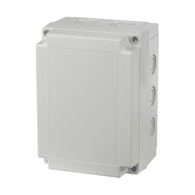 Fibox UL PCM 150/100 G Polycarbonate Electrical Enclosure w/Solid Cover