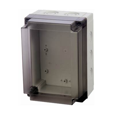 Fibox UL PCM 150/100 T Polycarbonate Electrical Enclosure w/Clear Cover