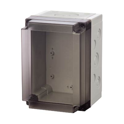 Fibox UL PCM 150/125 XT Polycarbonate Electrical Enclosure w/Clear Cover