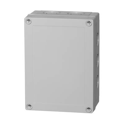 Fibox UL PCM 150/75 G Polycarbonate Electrical Enclosure w/Solid Cover