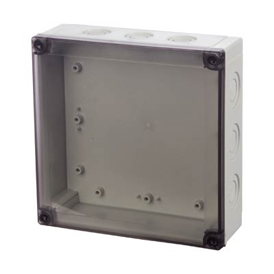 Fibox UL PCM 175/60 T Polycarbonate Electrical Enclosure w/Clear Cover
