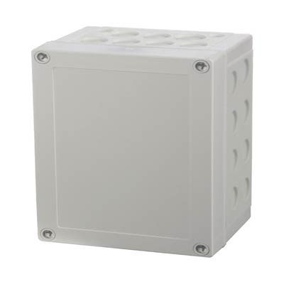 Fibox UL PCM 175/85 XG Polycarbonate Electrical Enclosure w/Solid Cover