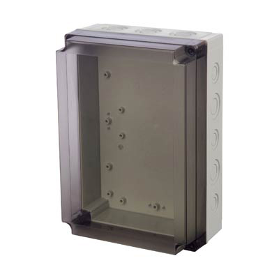 Fibox UL PCM 200/100 T Polycarbonate Electrical Enclosure w/Clear Cover