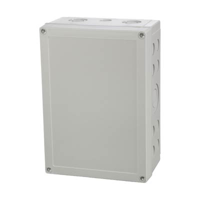 Fibox UL PCM 200/100 XG Polycarbonate Electrical Enclosure w/Solid Cover