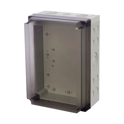 Fibox UL PCM 200/125 XT Polycarbonate Electrical Enclosure w/Clear Cover