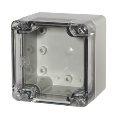 Fibox UL PCT 080806 Polycarbonate Electronic Enclosure w/Clear Cover