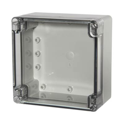 Fibox UL PCT 121207 Polycarbonate Electronic Enclosure w/Clear Cover