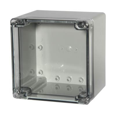 Fibox UL PCT 121211 Polycarbonate Electronic Enclosure w/Clear Cover