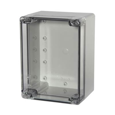 Fibox UL PCT 121609 Polycarbonate Electronic Enclosure w/Clear Cover