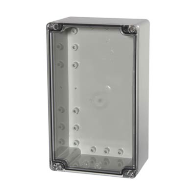 Fibox UL PCT 122008 Polycarbonate Electronic Enclosure w/Clear Cover