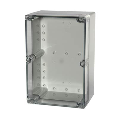 Fibox UL PCT 162412 Polycarbonate Electronic Enclosure w/Clear Cover