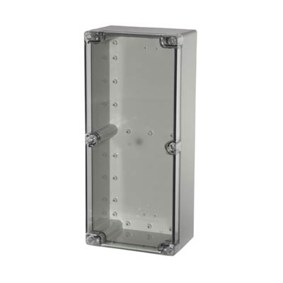 Fibox UL PCT 163610 Polycarbonate Electronic Enclosure w/Clear Cover
