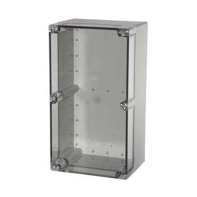 Fibox UL PCT 203615 Polycarbonate Electronic Enclosure w/Clear Cover