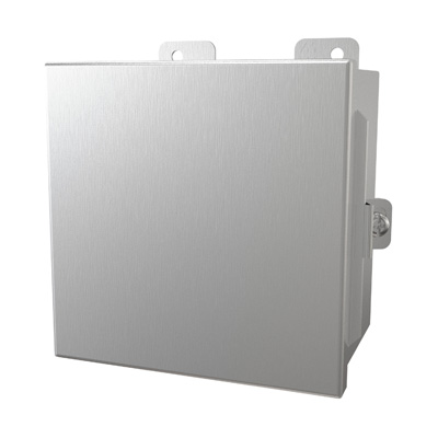 Hammond Manufacturing 1414N4PHSSE 6x6x4" 304 Stainless Steel Wall Mount Electrical Enclosure