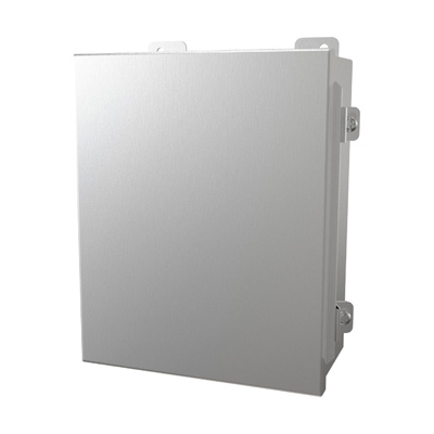 Hammond Manufacturing 1414N4PHSSI 10x8x4" 304 Stainless Steel Wall Mount Electrical Enclosure