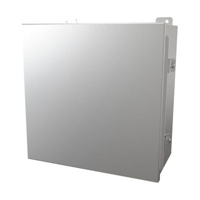 Hammond Manufacturing 1414N4PHSSL6 12x12x6" 304 Stainless Steel Wall Mount Electrical Enclosure