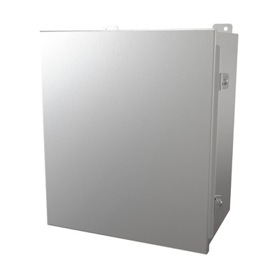 Hammond Manufacturing 1414N4PHSSM8 14x12x8" 304 Stainless Steel Wall Mount Electrical Enclosure