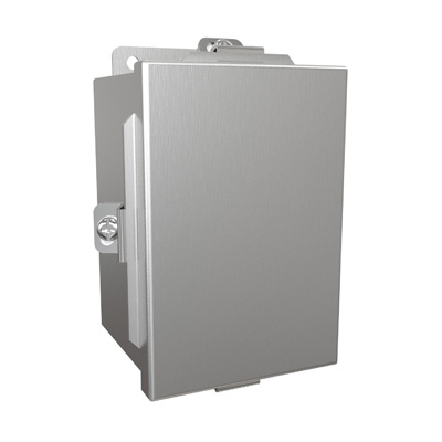 Hammond Manufacturing 1414N4SSC4 6x4x4" 304 Stainless Steel Wall Mount Electrical Enclosure