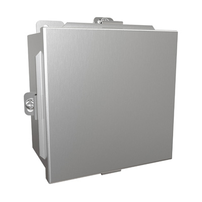 Hammond Manufacturing 1414N4SSE 6x6x4" 304 Stainless Steel Wall Mount Electrical Enclosure
