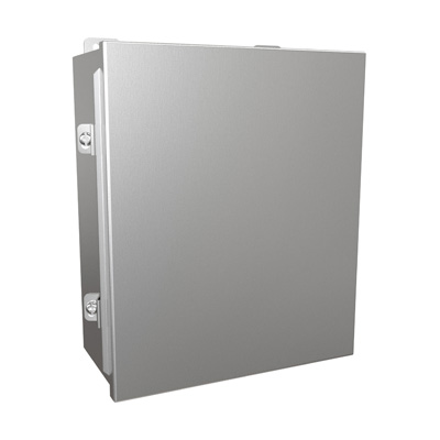Hammond Manufacturing 1414N4SSK 12x10x5" 304 Stainless Steel Wall Mount Electrical Enclosure