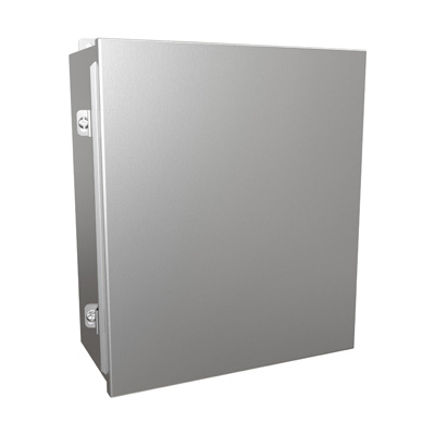 Hammond Manufacturing 1414N4SSM6 14x12x6" 304 Stainless Steel Wall Mount Electrical Enclosure
