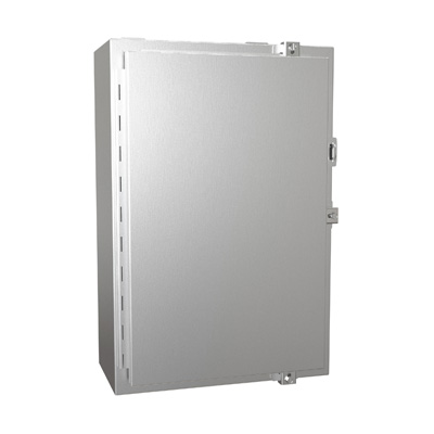 Hammond Manufacturing 1418N4SSH8 24x16x8" 304 Stainless Steel Wall Mount Electrical Enclosure