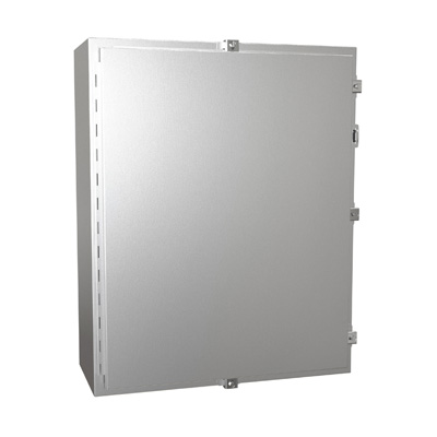 Hammond Manufacturing 1418N4SSK10 30x24x10" 304 Stainless Steel Wall Mount Electrical Enclosure