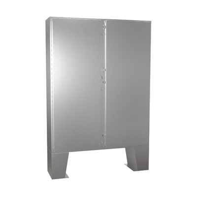 Hammond Manufacturing 1422N4SSB12F 60x48x13" 304 Stainless Steel Floor Mount Electrical Enclosure