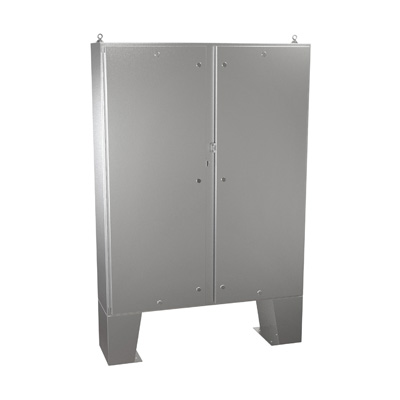 Hammond Manufacturing 1422N4SSB12FQT 60x48x13" 304 Stainless Steel Floor Mount Electrical Enclosure