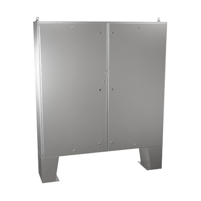 Hammond Manufacturing 1422N4SSD12FQT 60x60x13" 304 Stainless Steel Floor Mount Electrical Enclosure