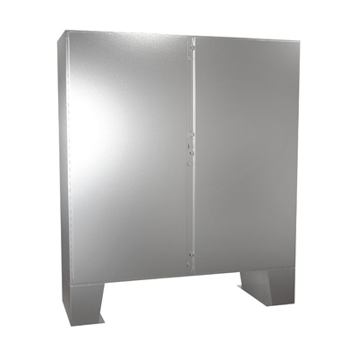 Hammond Manufacturing 1422N4SSF24F 72x72x25" 304 Stainless Steel Floor Mount Electrical Enclosure