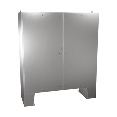 Hammond Manufacturing 1422N4SSF24FQT 72x72x25" 304 Stainless Steel Floor Mount Electrical Enclosure