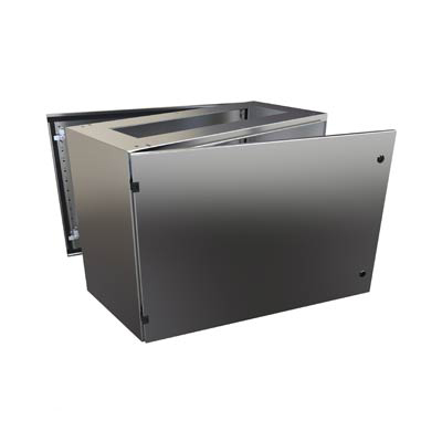 Hammond Manufacturing 2CSB266018 26x60x18" 304 Stainless Steel Consolet Electrical Enclosure