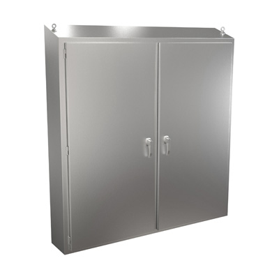 Hammond Manufacturing 2STFS747512SS 74x75x12" 304 Stainless Steel Free Standing Electrical Enclosure