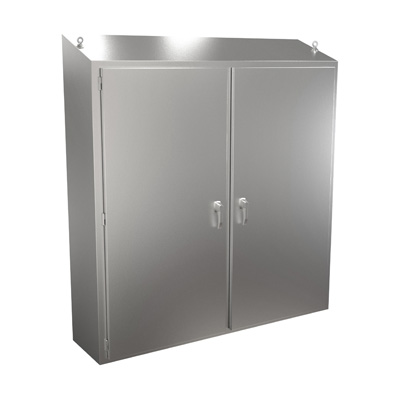 Hammond Manufacturing 2STFS747518SS 74x75x18" 304 Stainless Steel Free Standing Electrical Enclosure