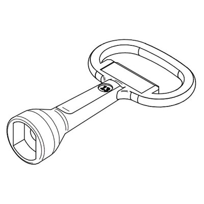 Hammond Manufacturing EFGK Key for Washdown Quarter-Turn Latch