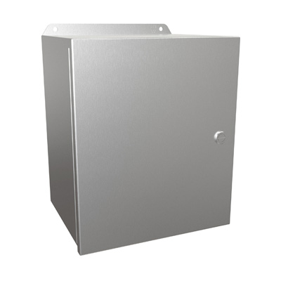 Hammond Manufacturing EJ12108SS 12x10x8" 304 Stainless Steel Wall Mount Electrical Enclosure