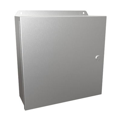 Hammond Manufacturing EJ12124SS 12x12x4" 304 Stainless Steel Wall Mount Electrical Enclosure