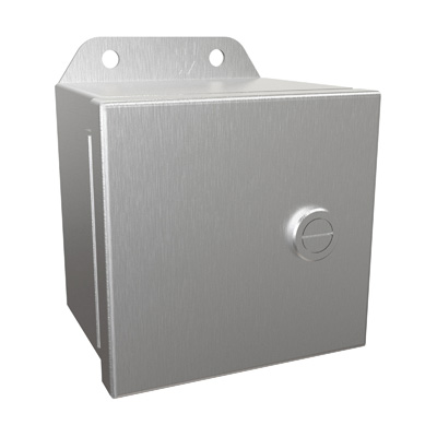 Hammond Manufacturing EJ443SS 4x4x3" 304 Stainless Steel Wall Mount Electrical Enclosure