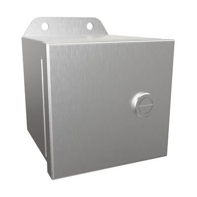 Hammond Manufacturing EJ444SS 4x4x4" 304 Stainless Steel Wall Mount Electrical Enclosure