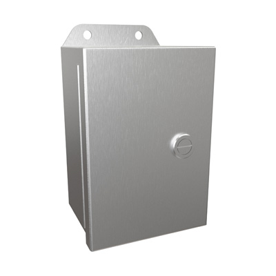 Hammond Manufacturing EJ643SS 6x4x3" 304 Stainless Steel Wall Mount Electrical Enclosure