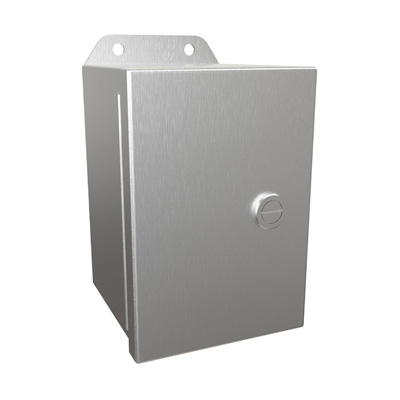 Hammond Manufacturing EJ644SS 6x4x4" 304 Stainless Steel Wall Mount Electrical Enclosure