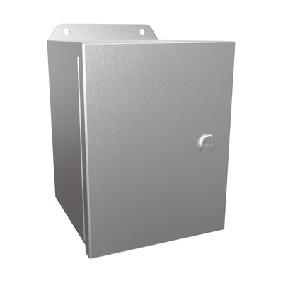 Hammond Manufacturing EJ866SS 8x6x6" 304 Stainless Steel Wall Mount Electrical Enclosure