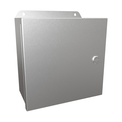 Hammond Manufacturing EJ884SS 8x8x4" 304 Stainless Steel Wall Mount Electrical Enclosure